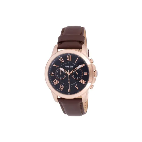 FOSSIL Grant Collection Кварцевые Мужские Наручные Часы Кварцевый Механизм Ремешок из Нержавеющей Стали 44 мм Синий Циферблат