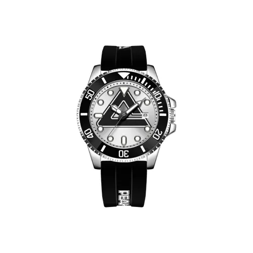 PEAK Diving Collection Зеленый Вода GOD Кварцевый механизм Силиконовый ремешок Часы Мужские часы Белый циферблат