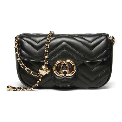 BASTO ПУ (полиуретан) Седло Сумка Сумка через плечо Маленькая Женская Черная Экрю