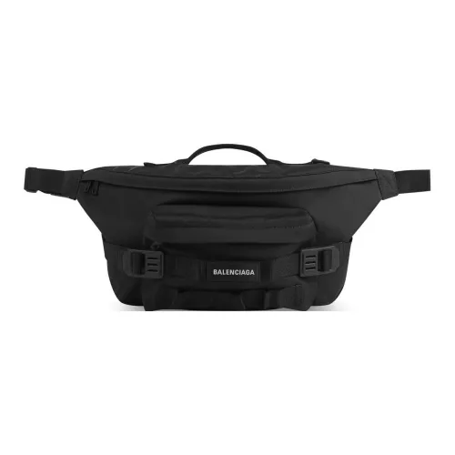 Balenciaga Нейлоновая сумка-банка стандартная мужская черная
