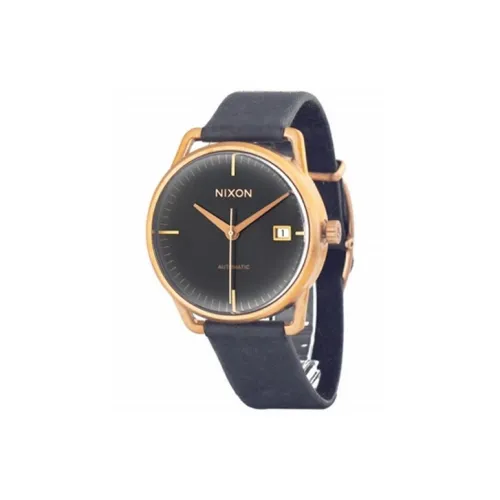 NIXON Meller Automatic Collection Мужские часы Автоматический механический механизм Кожаный ремешок 38 мм Черный циферблат