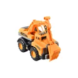 Большой инертный экскаваторный грузовик