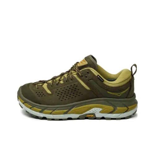 HOKA ONE ONE Tor Ultra Low Топ Беговые кроссовки Унисекс Оливково-зеленый