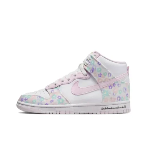 Doernbecher Freestyle x Nike Dunk Macey Abrasion Resistant MID Скейтборд Кроссовки Женские Белые Розовые