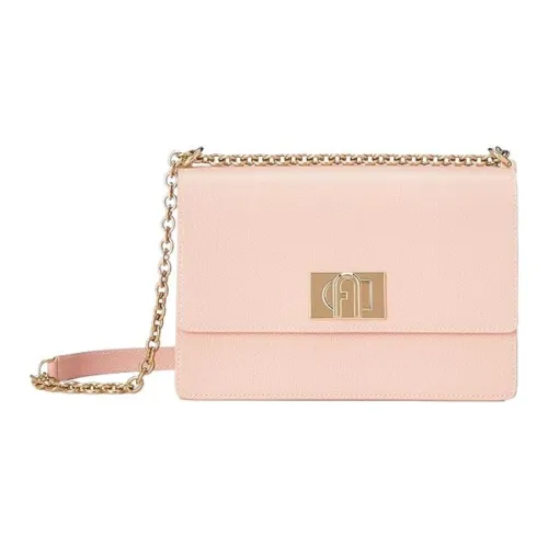 Furla 1927 Collection Кожа Сумка с цепочкой Сумка через плечо Сумка на плечо Женская Конфетно-розовая