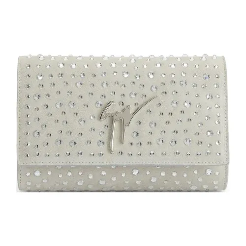 Giuseppe Zanotti GZ Замша Клатч Стандартный Женский Серый