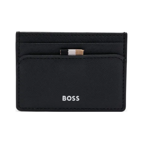 Hugo Boss Переработанная кожа Держатель для карт Держатель для карт Мужской Черный