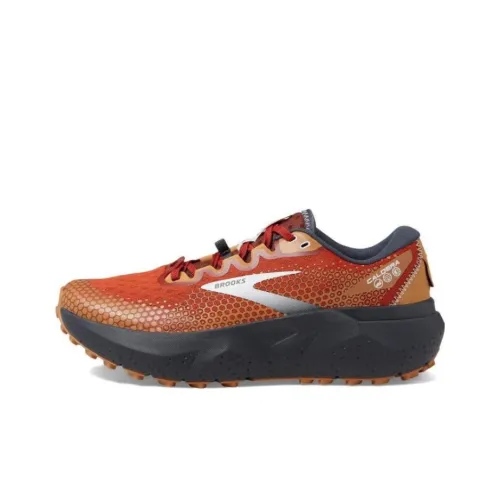 Brooks Caldera 6 Амортизирующие подошва Slip-resistant Низкий топ Повседневные беговые кроссовки Мужские Умбра