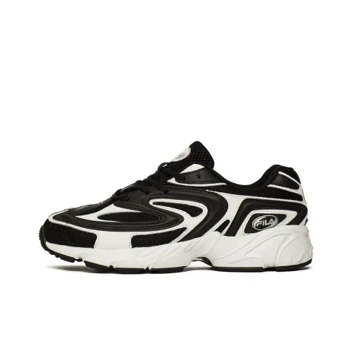 FILA Creator Slip-resistant Abrasion-resistant Low Top Беговые кроссовки Мужские Черно-белые
