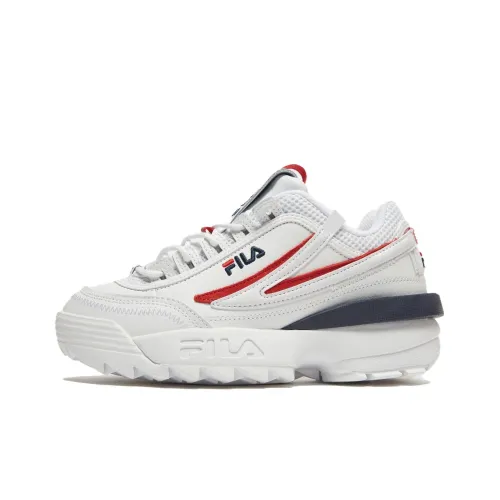FILA Disruptor 2 EXP Устойчивый к истиранию Дышащий Низкий Топ Повседневная обувь Женская Белая