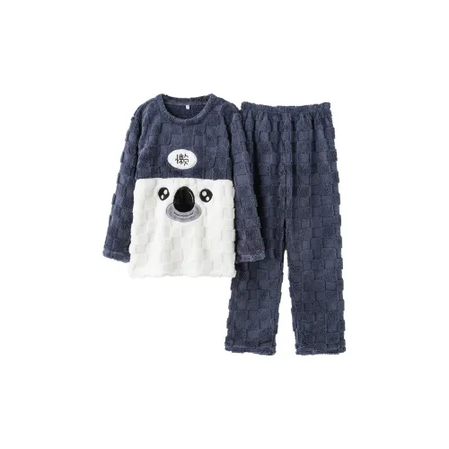 MIANQU 604 Комплект для пары Синий унисекс пижамные комплекты