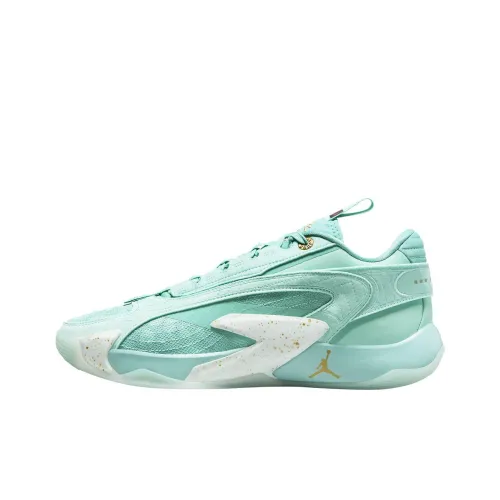 Джордан Luka 2 Дончич 2 'Тропический Твист' Устойчивый к истиранию Дышащие Низкие Баскетбольные кроссовки Мужские Синие