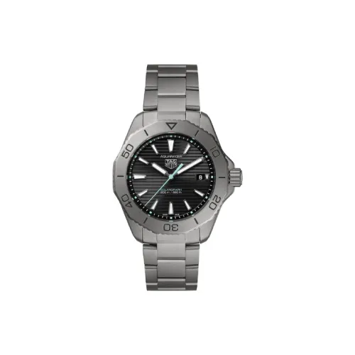 TAG HEUER Кварцевый механизм Мужские часы Циферблат 40 мм Черный Титан Корпус часов Титан Ремешок WBP1180.BF0000