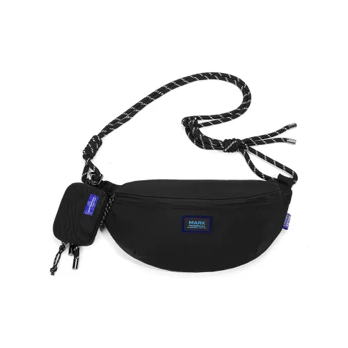 FAIRWHALE Полиэстер Маленький Кошелек Сумка через плечо Бананка Рюкзак Сумка через плечо Обычный Мужской Черный