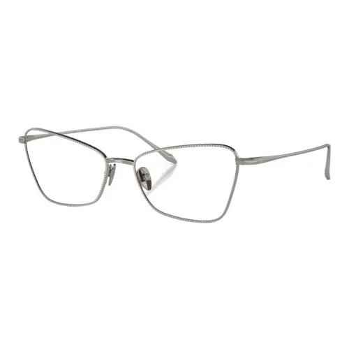 GIORGIO ARMANI Металл Кошачий глаз Оправы для очков Унисекс Серебряный