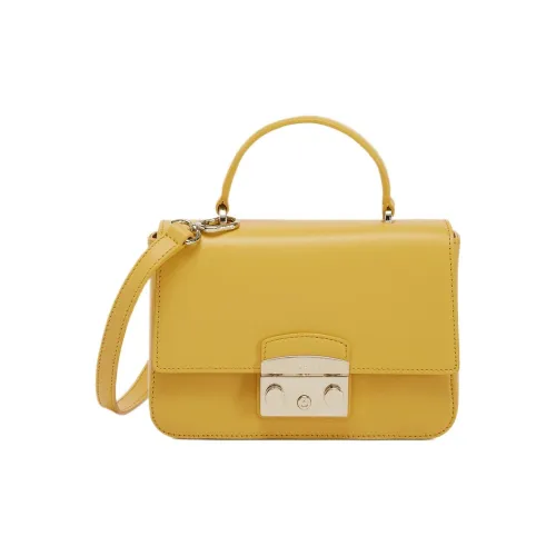 Furla Metropolis Collection Мягкая Телячья Кожа Сумка через плечо Сумка Мини Женская Мед