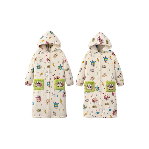 Gongdie Абрикос Пара Сон Робе Унисекс Банные халаты