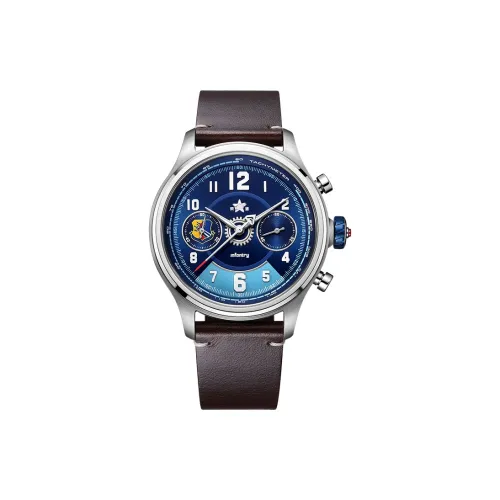 INFANTRY Кварцевый механизм натуральная кожа ремень часы для мужчин синий циферблат