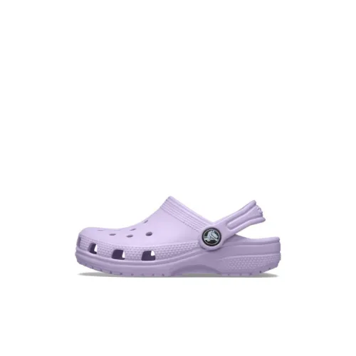 Crocs Classic Clog Устойчивый к истиранию Легкий Детские Сандалии Светло-фиолетовые для детей
