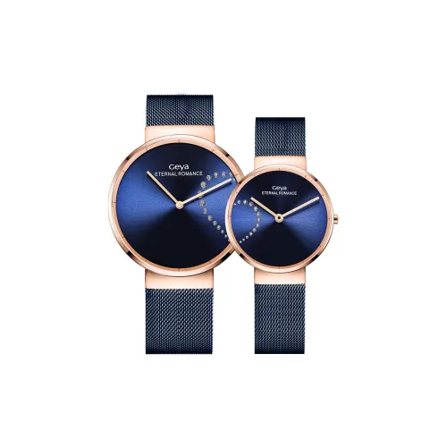 GEYA Кварцевый механизм стальной ремешок унисекс синий циферблат