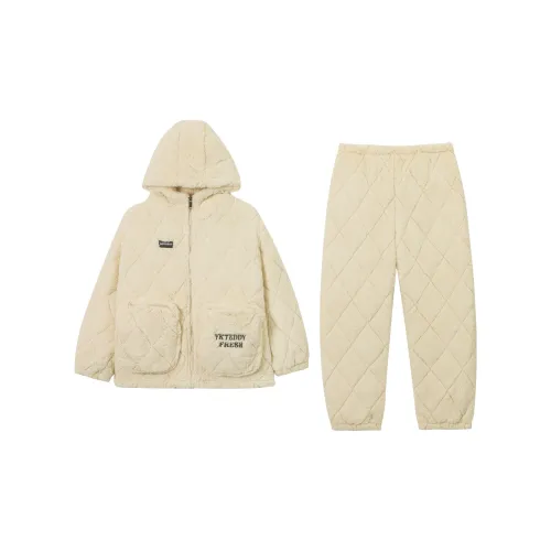 DAMOS·LOVE Ароматный Коричневый/белый Женские Пижамные комплекты