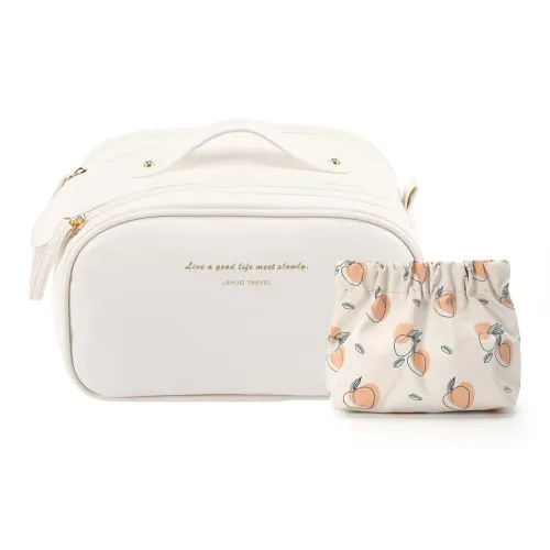 LOHAS Travel Кожа Косметичка Унисекс Белый Лотос Цвет