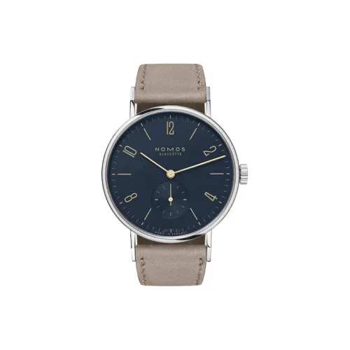 NOMOS Ручной механизм унисекс часы синий циферблат корпус из нержавеющей стали кожаный ремешок
