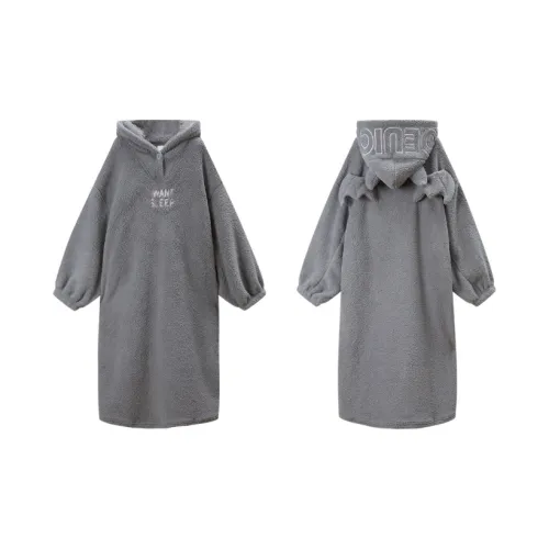 GUKOO Средне-серый Женские Банные халаты
