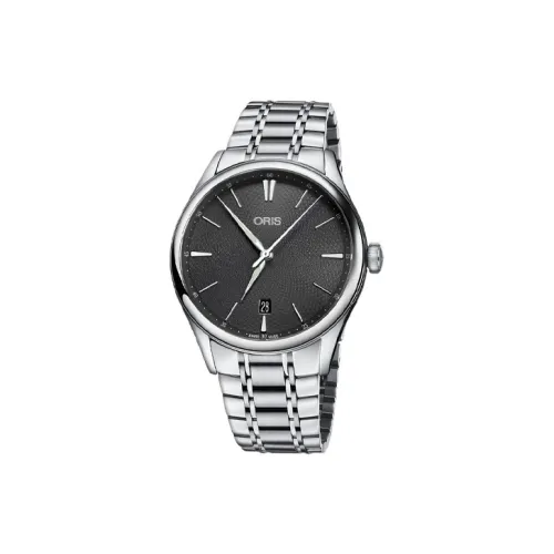 Oris Автоматический Механический Часы Мужские Циферблат 40 мм Черный Нержавеющий Стальной Корпус Нержавеющий Стальной Ремешок