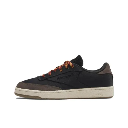 Reebok Club C Series Скейтборд Кроссовки Низкие Черные Коричневые Мужские