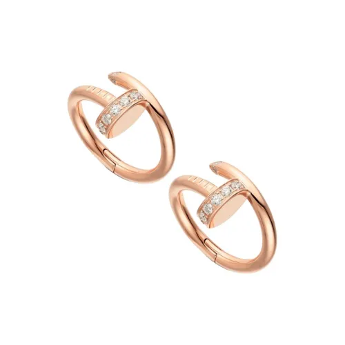 Cartier Запонки Juste Un Clou Розовое Золото, Бриллиант