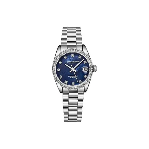 STUHRLING Кварцевый механизм Женские часы 31mm*мм*мм Синий