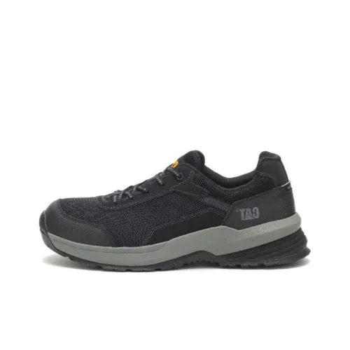 CAT Streamline 2,0 Амортизация Износостойкий Низкий Топ Беговые кроссовки Мужские Черные