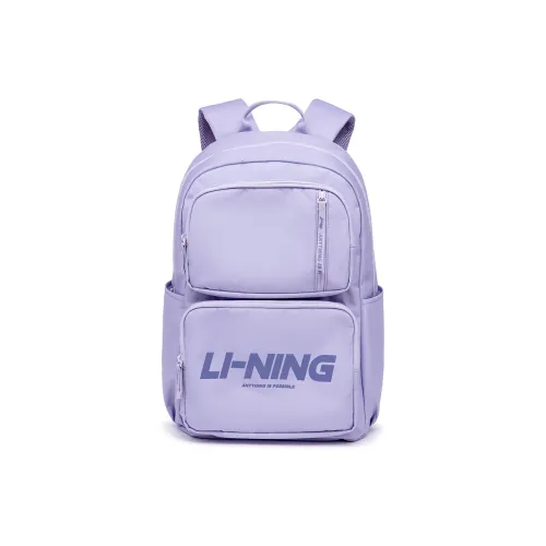 LINING Sports Life Collection Полиэстер Рюкзак Стандартный Унисекс Naughty Фиолетовый