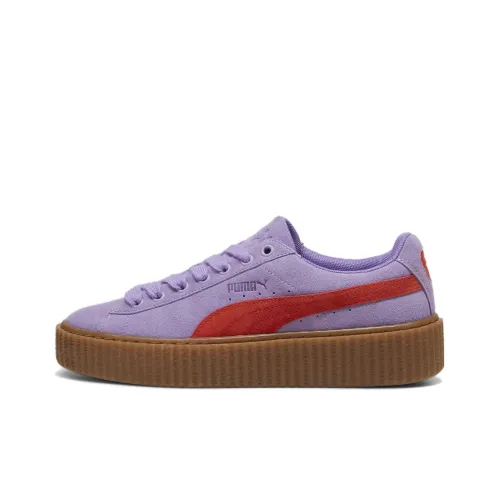 FENTY x PUMA Creeper Phatty Амортизация Легкий Увеличение Высоты Низкий Топ Скейтборд Кроссовки Унисекс Фуксия