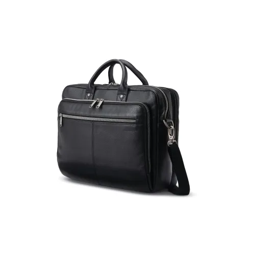 SAMSONITE Кожа Доска для ноутбука Сумка для ноутбука Сумка через плечо Сумка обычная унисекс черная