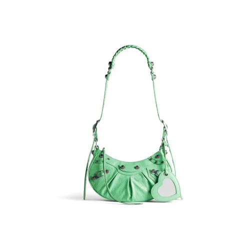 Balenciaga Le Cagole Sheepskin Сумка через плечо Мини Женская Светло-зеленая