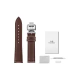 Jieer Темно-кофейный Изогнутый-серебристая пряжка Коровья кожа