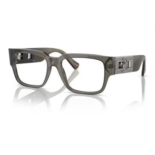 VERSACE Ацетат Квадратные Оправы для Очков Унисекс Серые