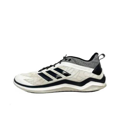 Adidas Speed Trainer 4 Устойчивый к истиранию Противоскользящий Низкий Топ Беговые кроссовки Мужские Белые