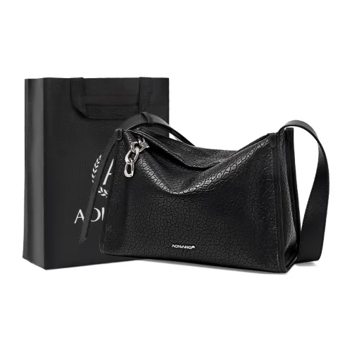 AOKANG Корова Кожа Бостон Сумка Подушка Сумка Тоут Сумка Сумка через плечо Женская Классическая Черная Молочно-чайная