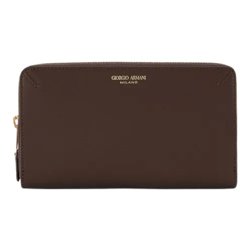 GIORGIO ARMANI Телячья кожа Кошелек Женские Темно-коричневый