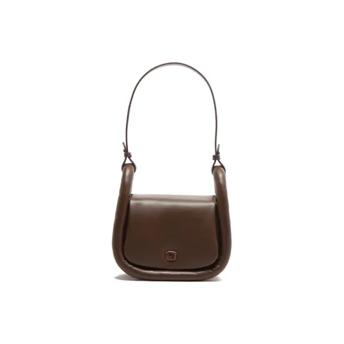 MICOCAH ПУ (полиуретан) Корзинка-сумка Маленькая квадратная сумка Сумка на плечо Женская Фундуковый Коричневый Черный цвет звездной ночи