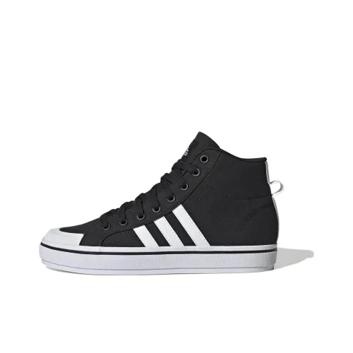 Adidas Brevard Bravada 2,0 Устойчивые к истиранию Дышащие Высокие Кроссовки для скейтбординга Женские Черные