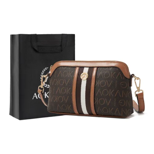 AOKANG ПВХ Маленькая Квадратная Сумка Сумка через плечо Сумка для мамы Женская