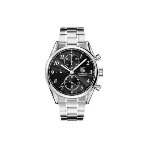 TAG Heuer Carrera Heritage Collection Автоматический Механический Механизм Мужские Часы Часы 41 мм Черный Циферблат