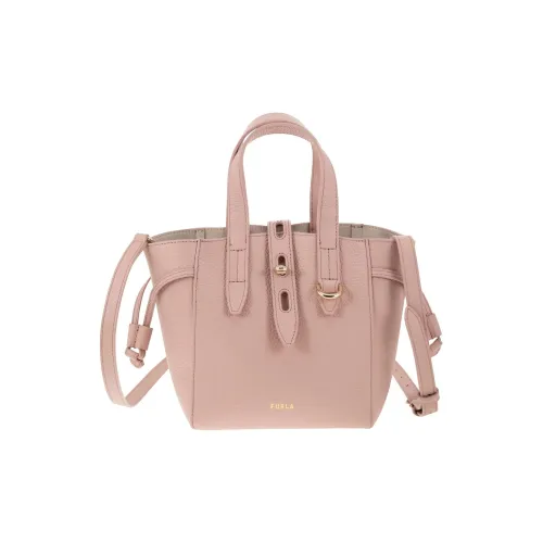 Furla Net Collection Телячья кожа с рельефным узором Тоут Сумка Сумка для покупок Мини Сумка Женская Розовая