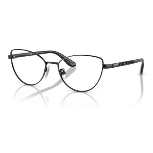 VOGUE Металл Кошачий глаз Оправы для очков Мужской Черный