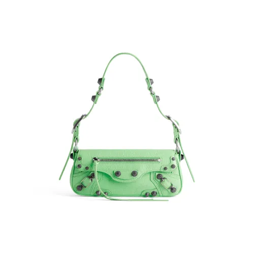 Balenciaga Le Cagole Fine Grained Sheepskin Сумка через плечо Мини Женская Светло-зеленая
