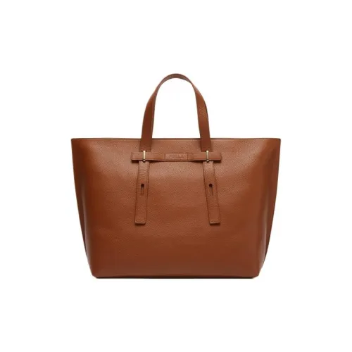 Furla GRAIN LEATHER Тоут Сумка Сумка для покупок Сумка Большая Женская Коньячного цвета